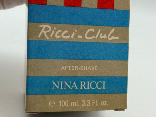 Nina Ricci Club Dopobarba Uomo Vintage 100 Ml Splash After Shave Uomo Raro