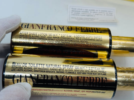 GFF POUR HOMME Gianfranco Ferré Profumo EDT 100ml + Dopobarba 100ml SET VINTAGE 1998
