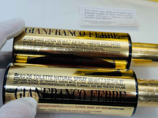 GFF POUR HOMME Gianfranco Ferré Profumo EDT 100ml + Dopobarba 100ml SET VINTAGE 1998