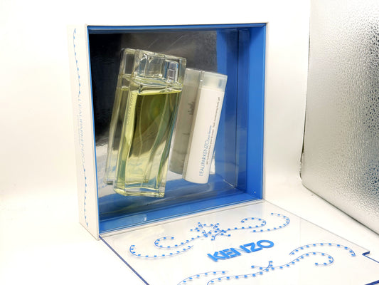 Kenzo L'Eau Par Kenzo Pour Femme 100 Ml Edt Spray Profumo Vintage Donna Coffret + shower gel