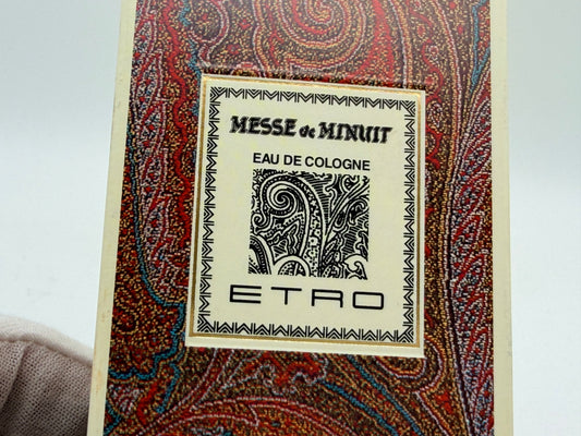 ETRO MESSE DE MINUIT 100 ml Profumo VINTAGE edt spray Eau De Cologne Donna Uomo Raro Discontinued