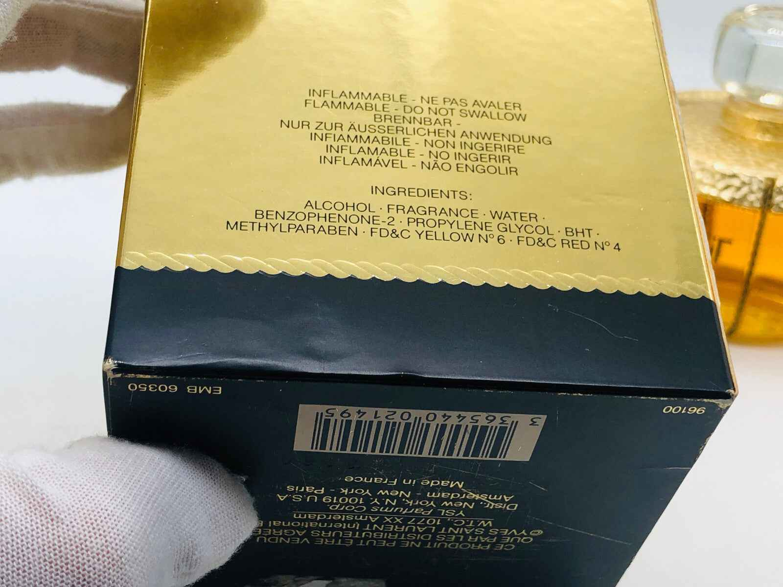 CHAMPAGNE YSL profumo VINTAGE 100 ml SPLASH eau de toilette yves saint laurent