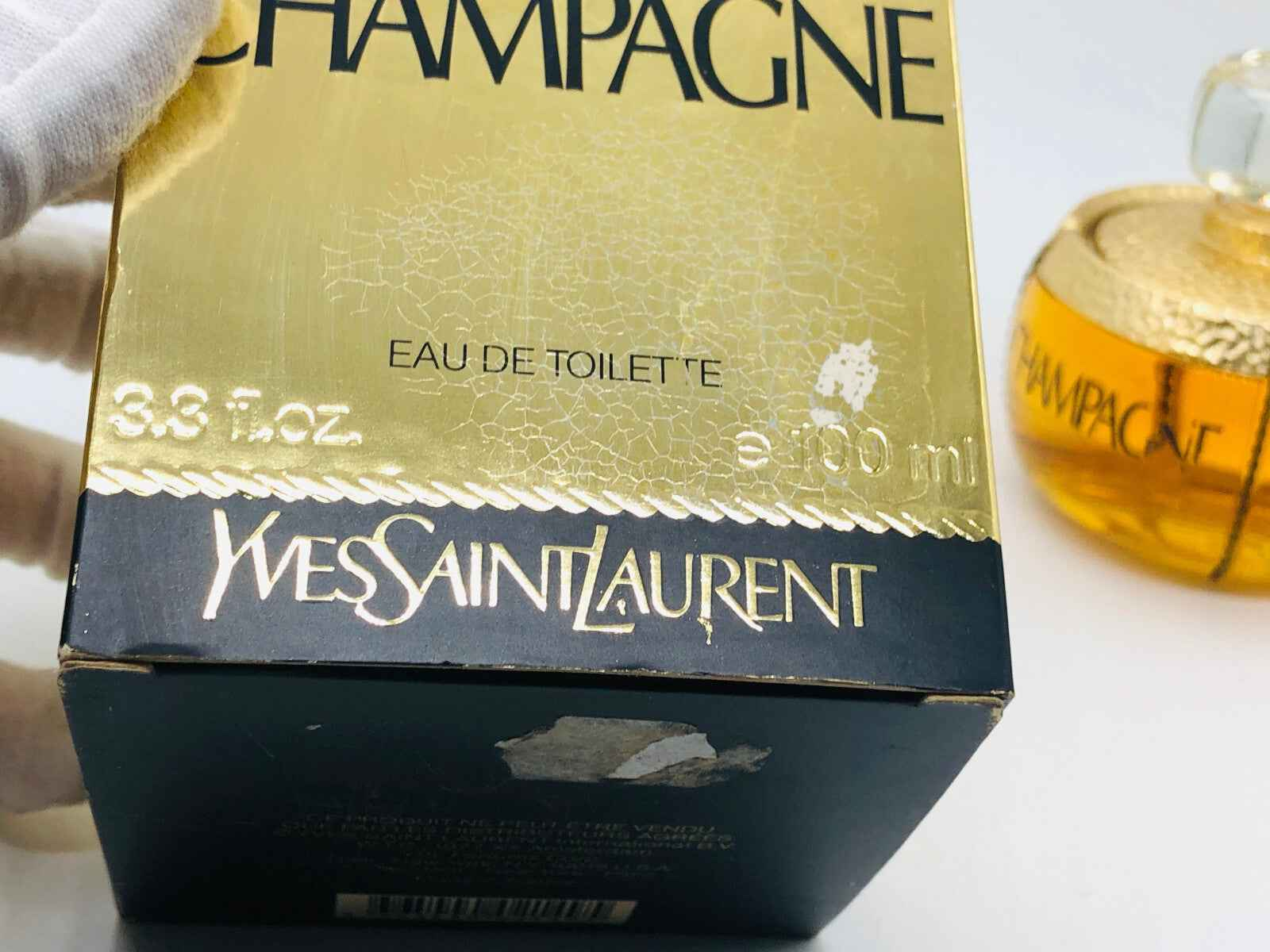 CHAMPAGNE YSL profumo VINTAGE 100 ml SPLASH eau de toilette yves saint laurent