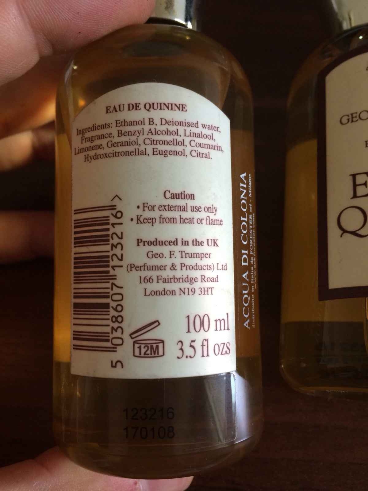 STOCK 5X GEO F TRUMPER EAU DE QUININE 5x 100 ml profumo colonia uomo VINTAGE