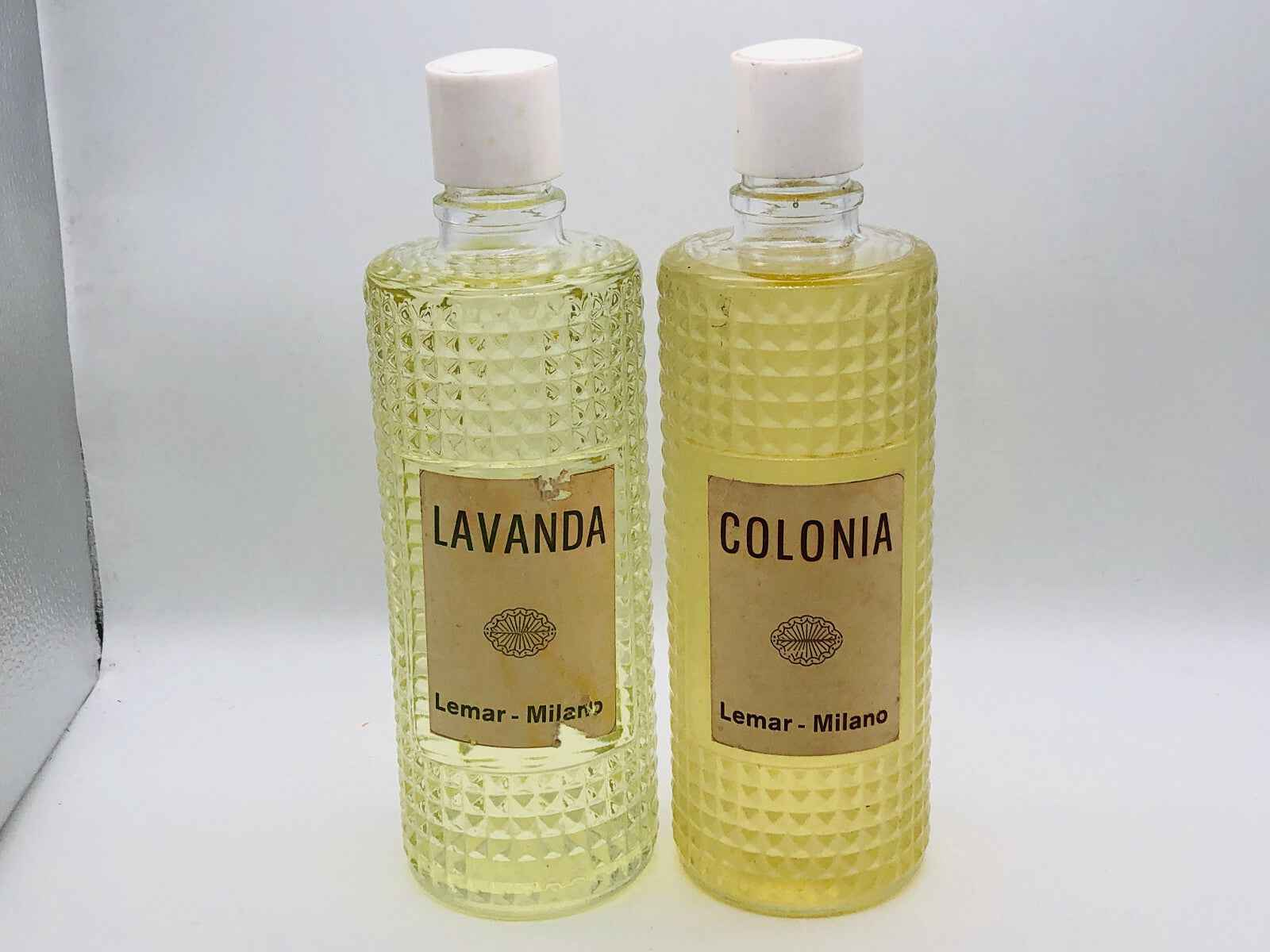 2X LEMAR COLONIA E LAVANDA 500 ml PROFUMO UOMO VINTAGE EAU DE COLOGNE SPLASH