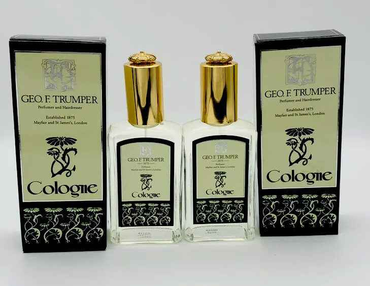 2X GEO F TRUMPER COLOGNE profumo 50 ml Colonia Uomo Donna Vintage Raro Spray