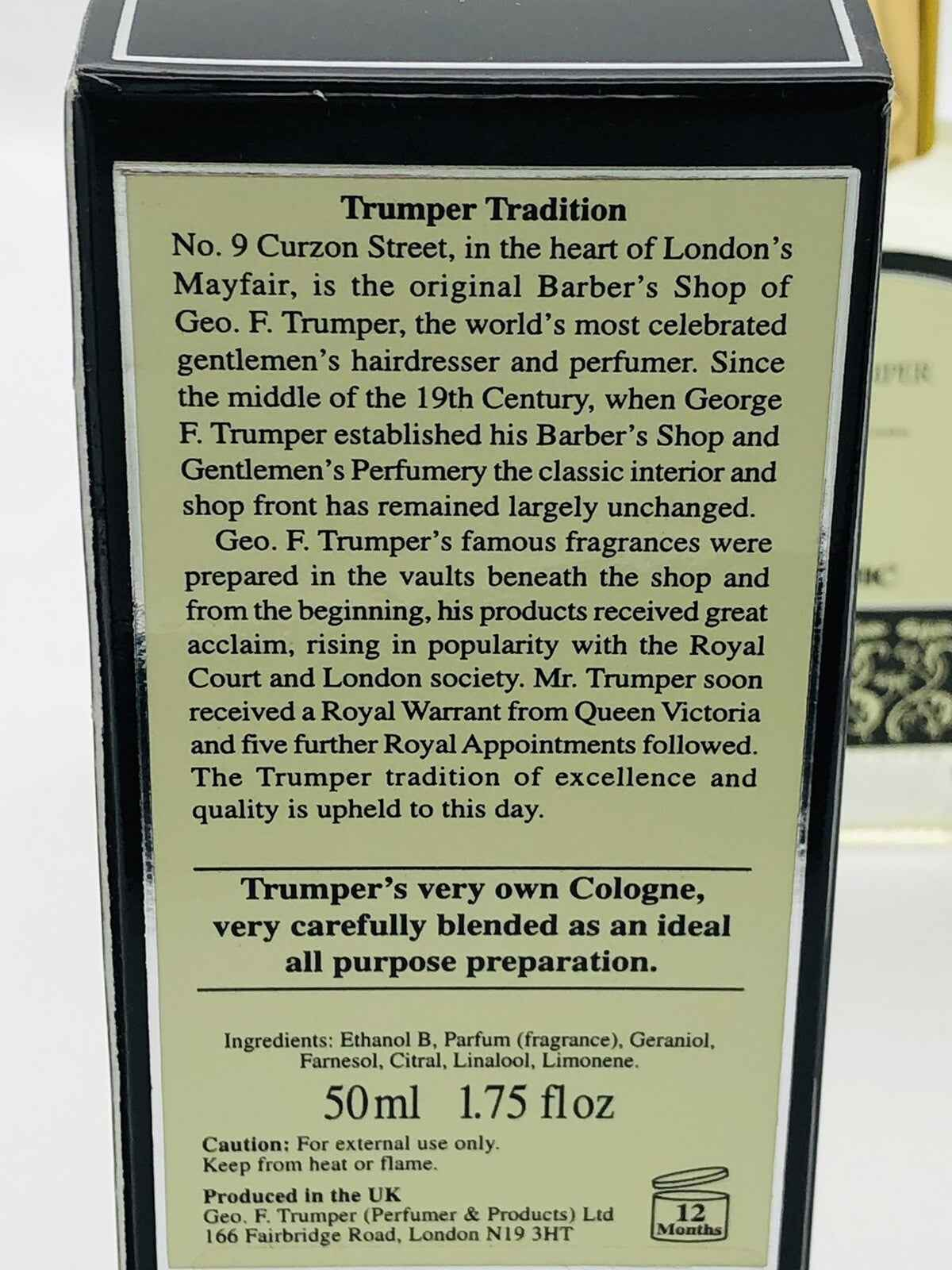 2X GEO F TRUMPER COLOGNE profumo 50 ml Colonia Uomo Donna Vintage Raro Spray