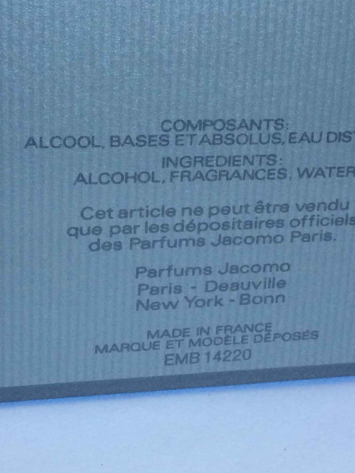 JACOMO SILENCES VINTAGE parfum de toilette 50 ml splash profumo donna PDT rari