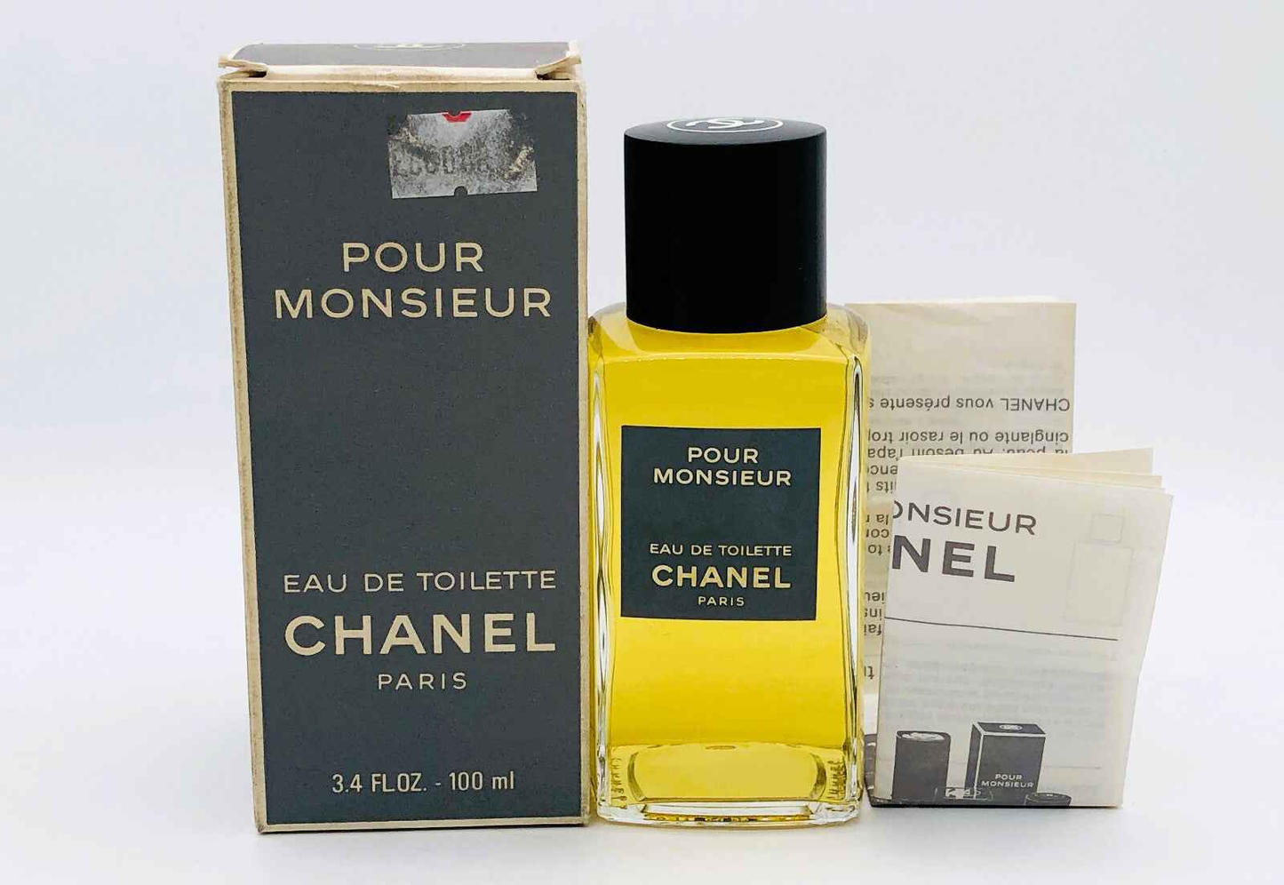PROFUMO CHANEL POUR MONSIEUR VINTAGE 100 ML EDT SPLASH UOMO EAU DE TOILETTE