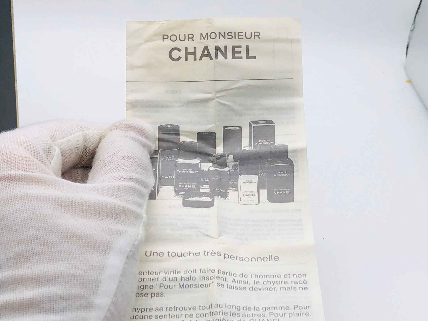 PROFUMO CHANEL POUR MONSIEUR VINTAGE 100 ML EDT SPLASH UOMO EAU DE TOILETTE