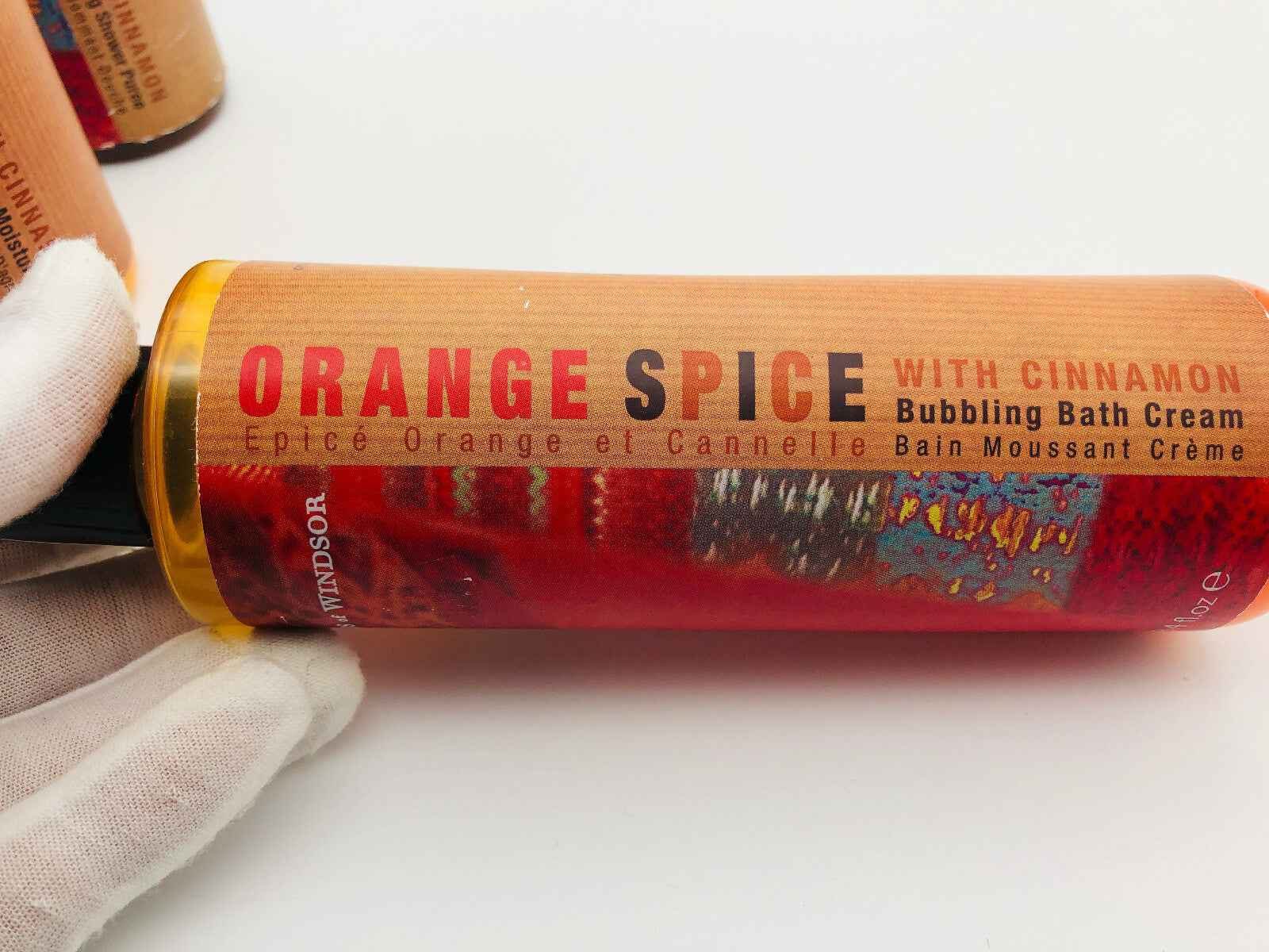 3x WOODS OF WINDSOR orange spice body exfoliator shower puree ARANCIA CANNELLA