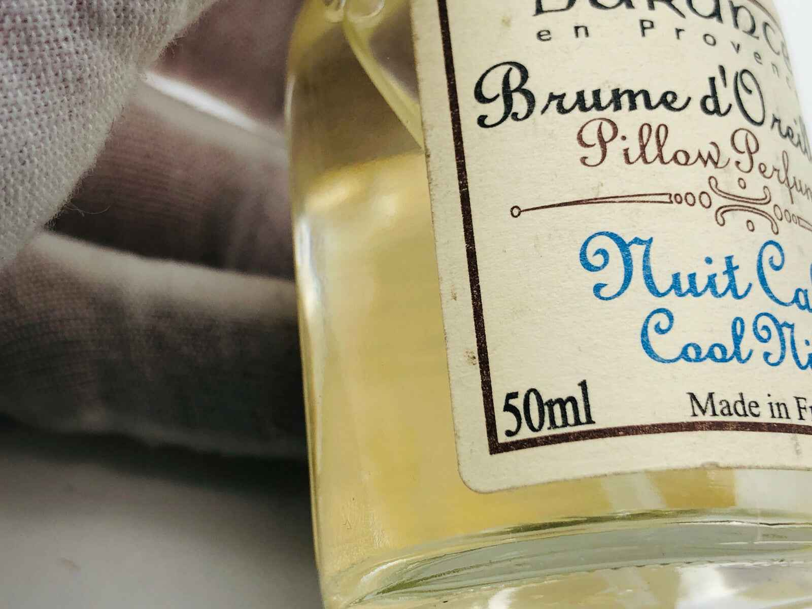 DURANCE EN PROVENCE NUIT CALME PILLOW PERFUME PROFUMO 50 ML SPRAY VINTAGE RARO