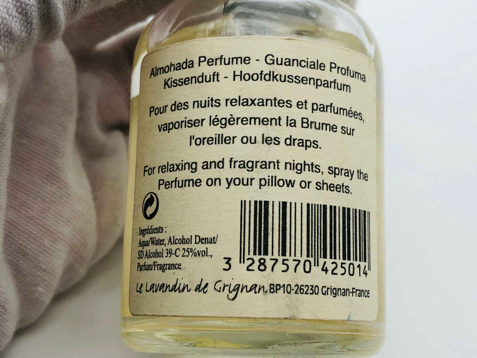 DURANCE EN PROVENCE NUIT CALME PILLOW PERFUME PROFUMO 50 ML SPRAY VINTAGE RARO