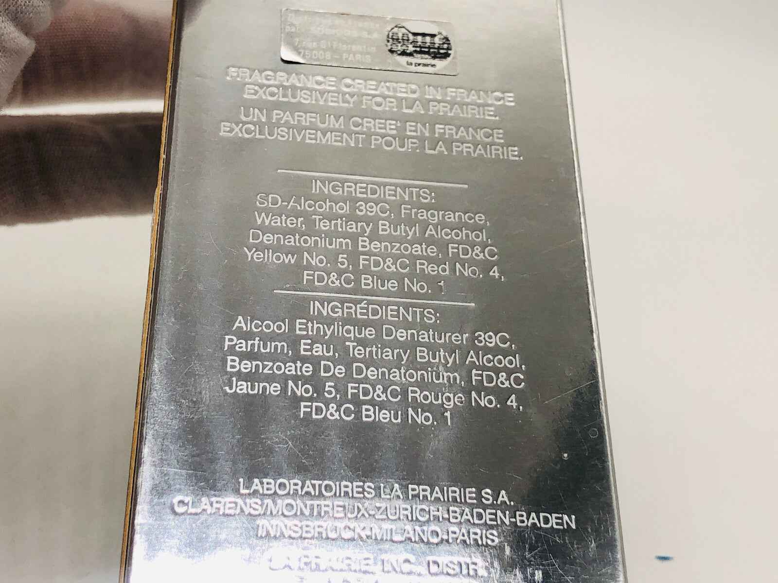 1993 LA PRAIRIE 20 ml Profumo Vintage Refillable Edp Eau De Parfum donna + BAG