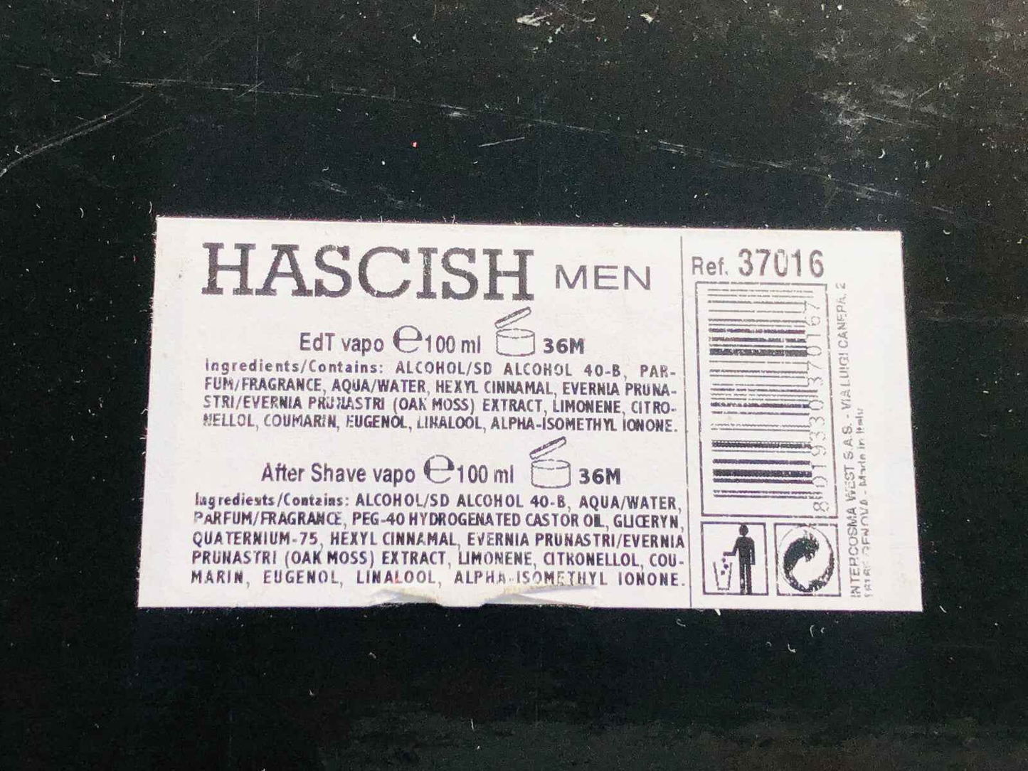 VEEJAGA HASCISH MEN VINTAGE 100 ml Spray profumo + aftershave Gift set edt homme