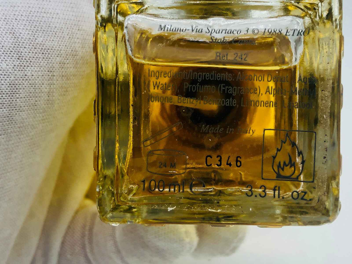 Profumo ETRO VETIVER 100 ml VINTAGE edc spray Prima Edizione Eau De Cologne '90s