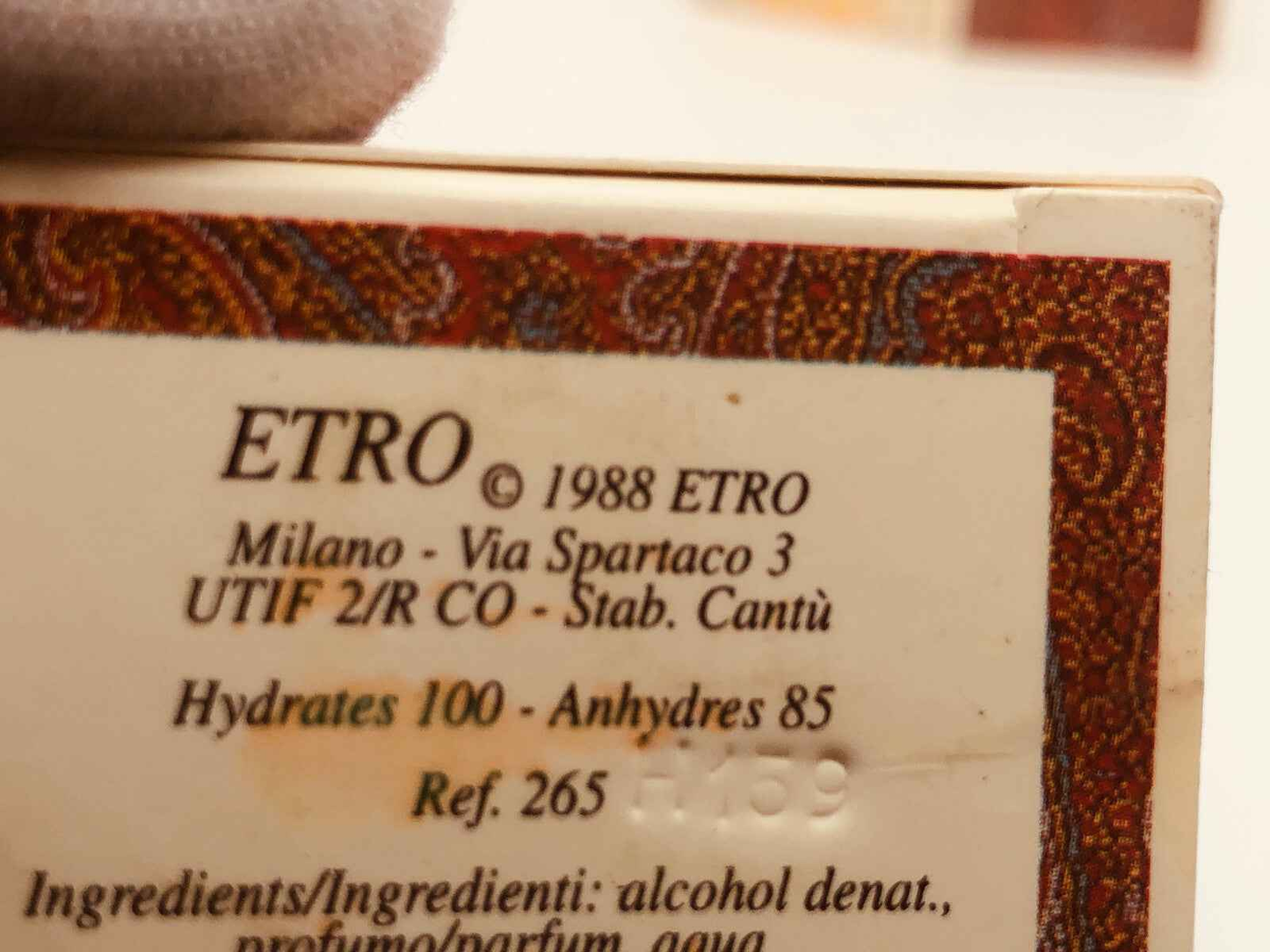 Profumo ETRO VETIVER 100 ml VINTAGE edc spray Prima Edizione Eau De Cologne '90s