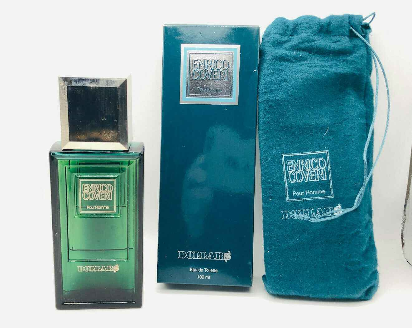 ENRICO COVERI DOLLARS POUR HOMME VINTAGE profumo uomo 100 ml EDT SPLASH RARO