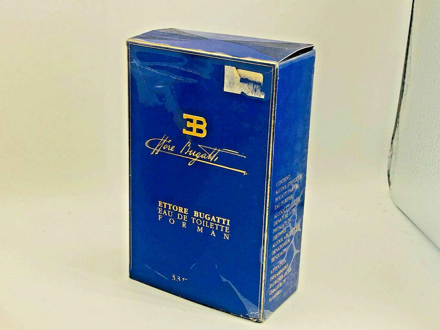 ETTORE BUGATTI VINTAGE profumo uomo edt POUR HOMME 100 ml SPLASH DIANA DE SILVA