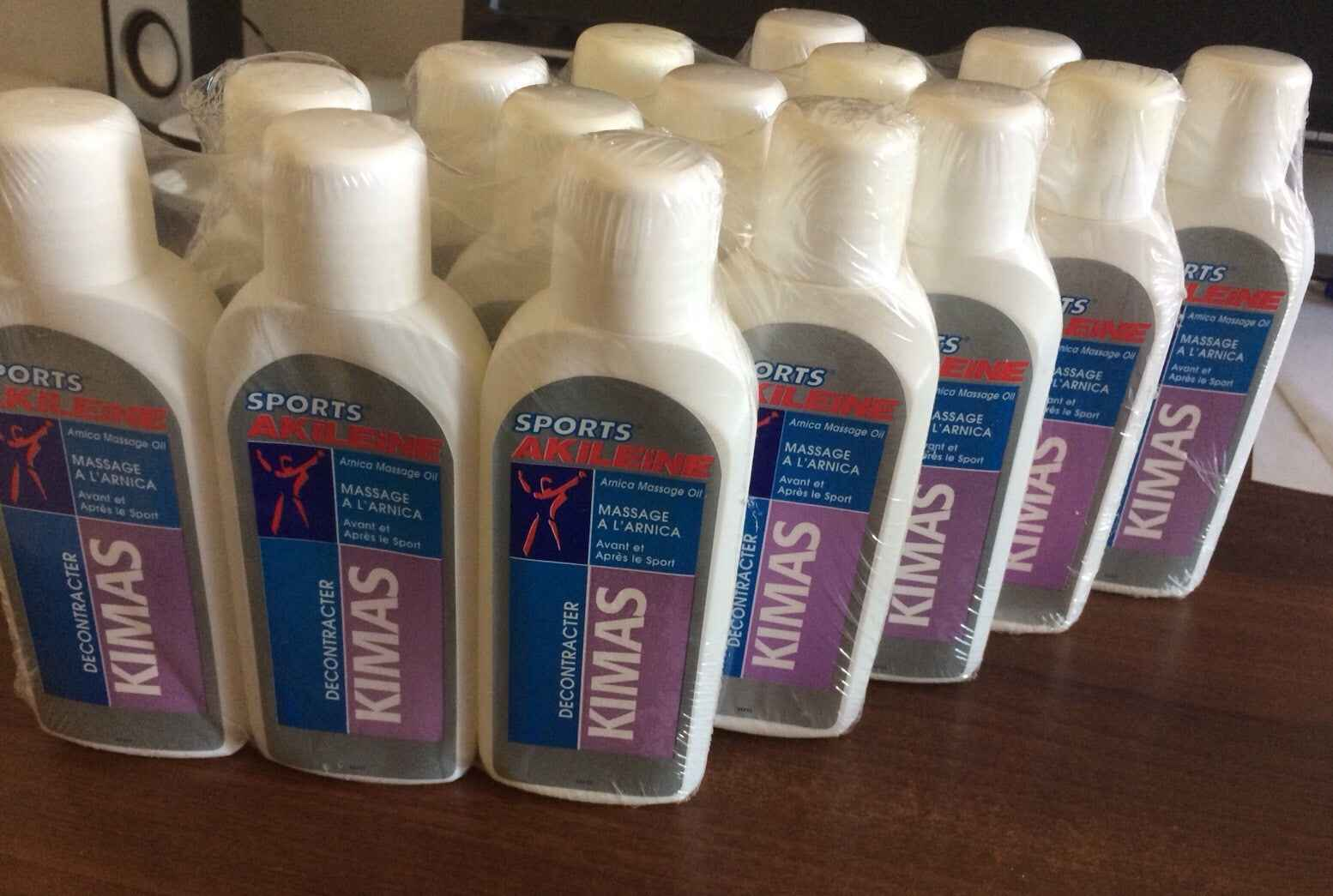 STOCK 15 AKILEINE KIMAS OLIO MASSAGGIO MUSCOLI CORPO ARNICA SPORT 200 ML LOTTO