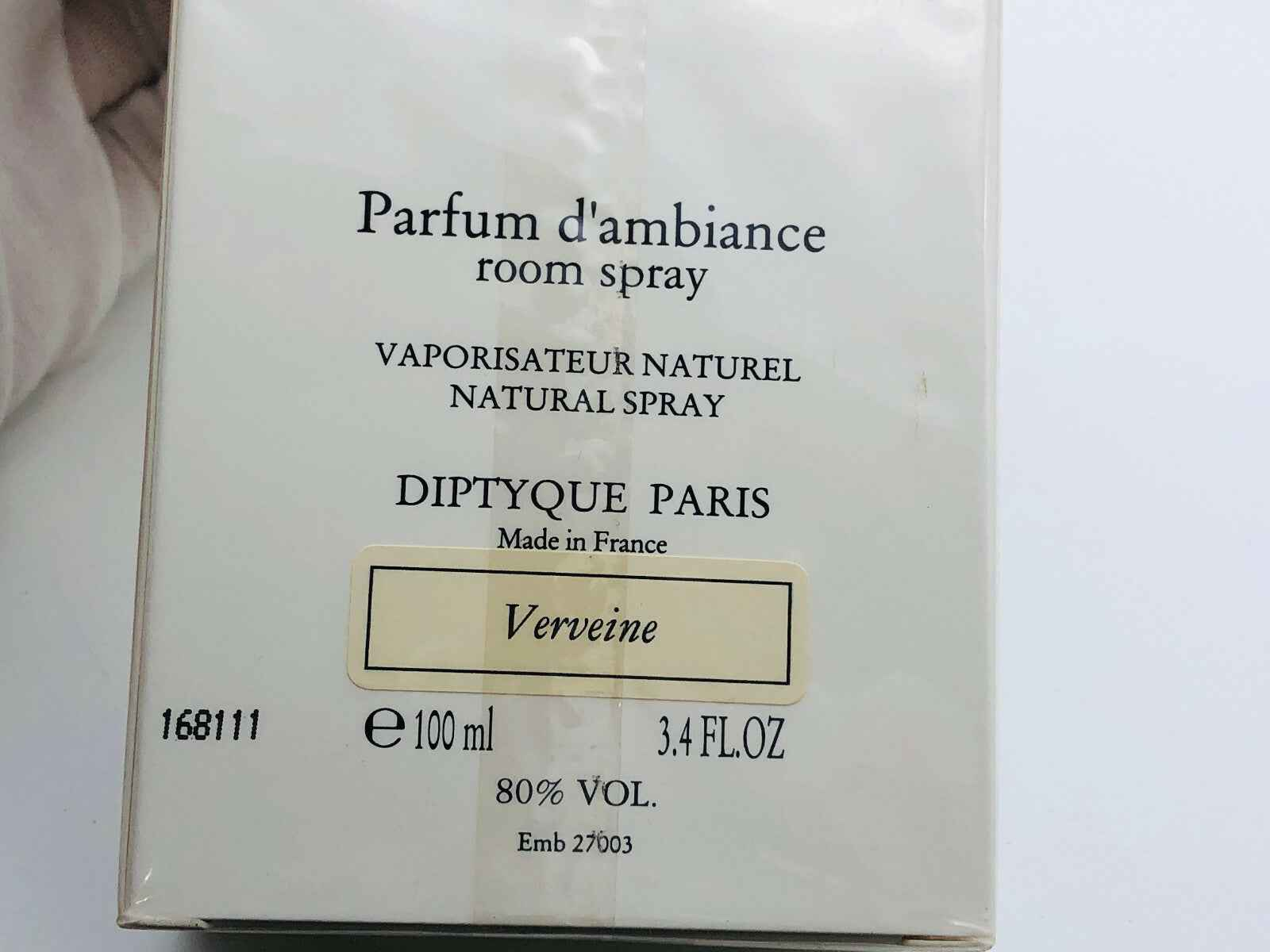 DIPTYQUE VINTAGE VERVEINE CANDELA 190 gr + ROOM SPRAY PARFUM D'AMBIANCE BOUGIE