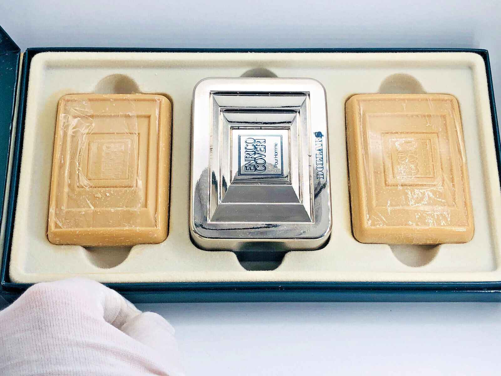 3x Saponette ENRICO COVERI DOLLARS pour homme vintage uomo 3x 100 Gr SOAP 1 ediz