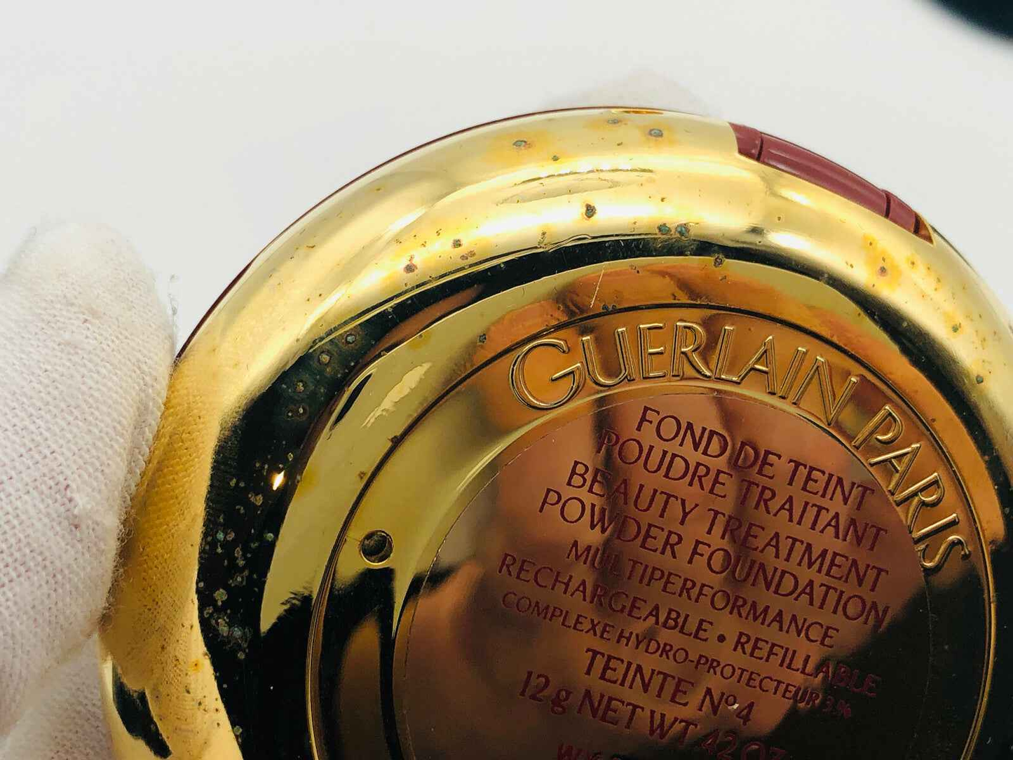 GUERLAIN FOND DE TEINT VINTAGE 13 gr N°4 REFILLABLE FONDOTINTA POWDER FOUNDATION