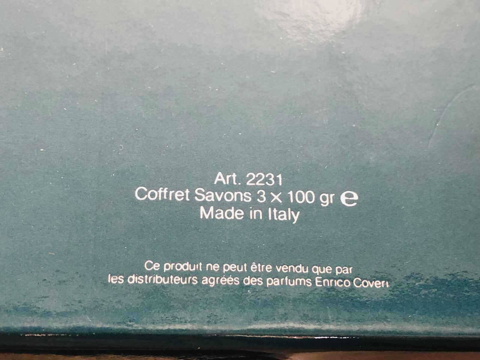 3x Saponette ENRICO COVERI DOLLARS pour homme vintage uomo 3x 100 Gr SOAP 1 ediz