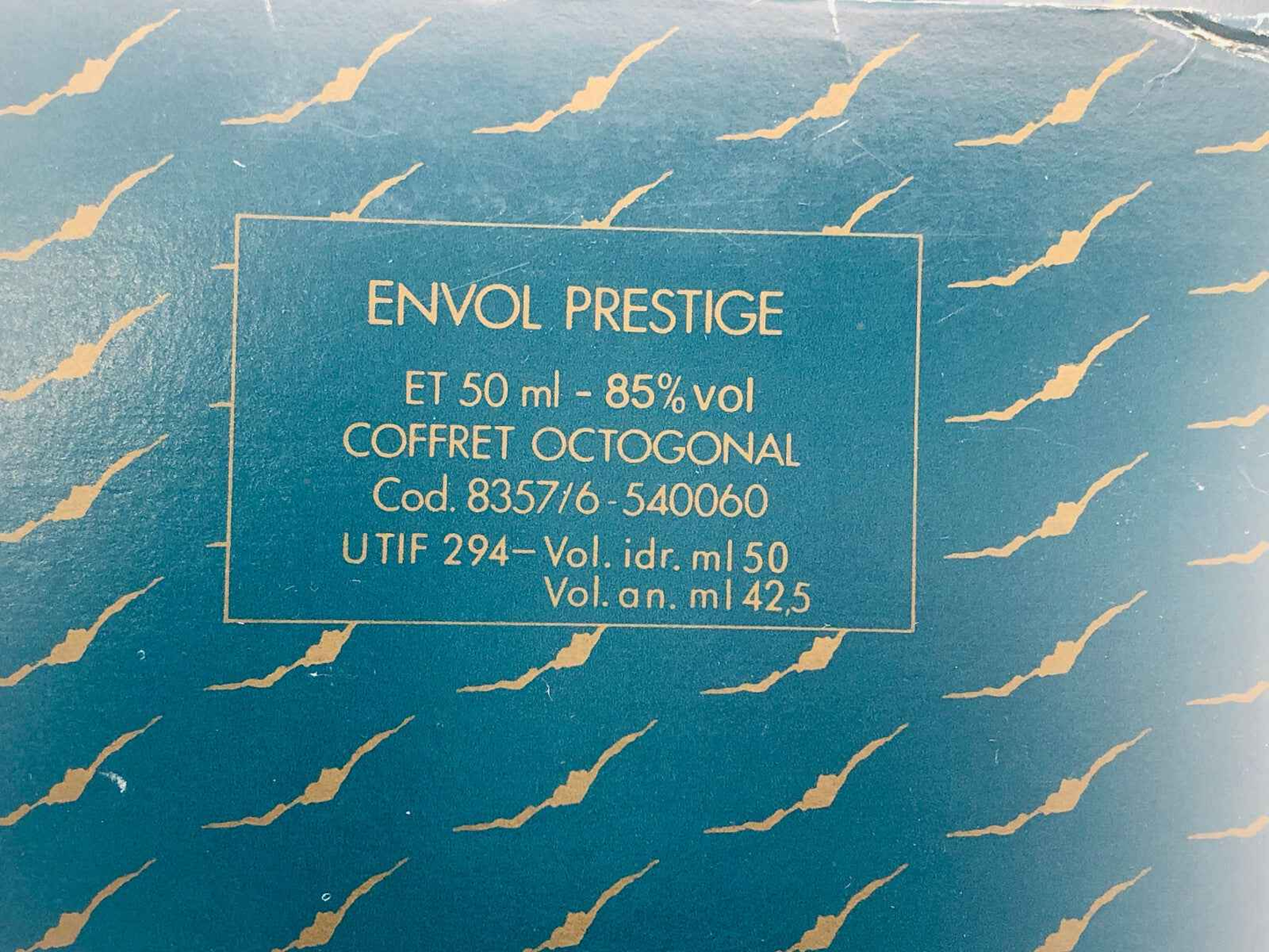 TED LAPIDUS ENVOL PRESTIGE profumo vintage EDT 50 ml splash COFFRET OCTAGONAL