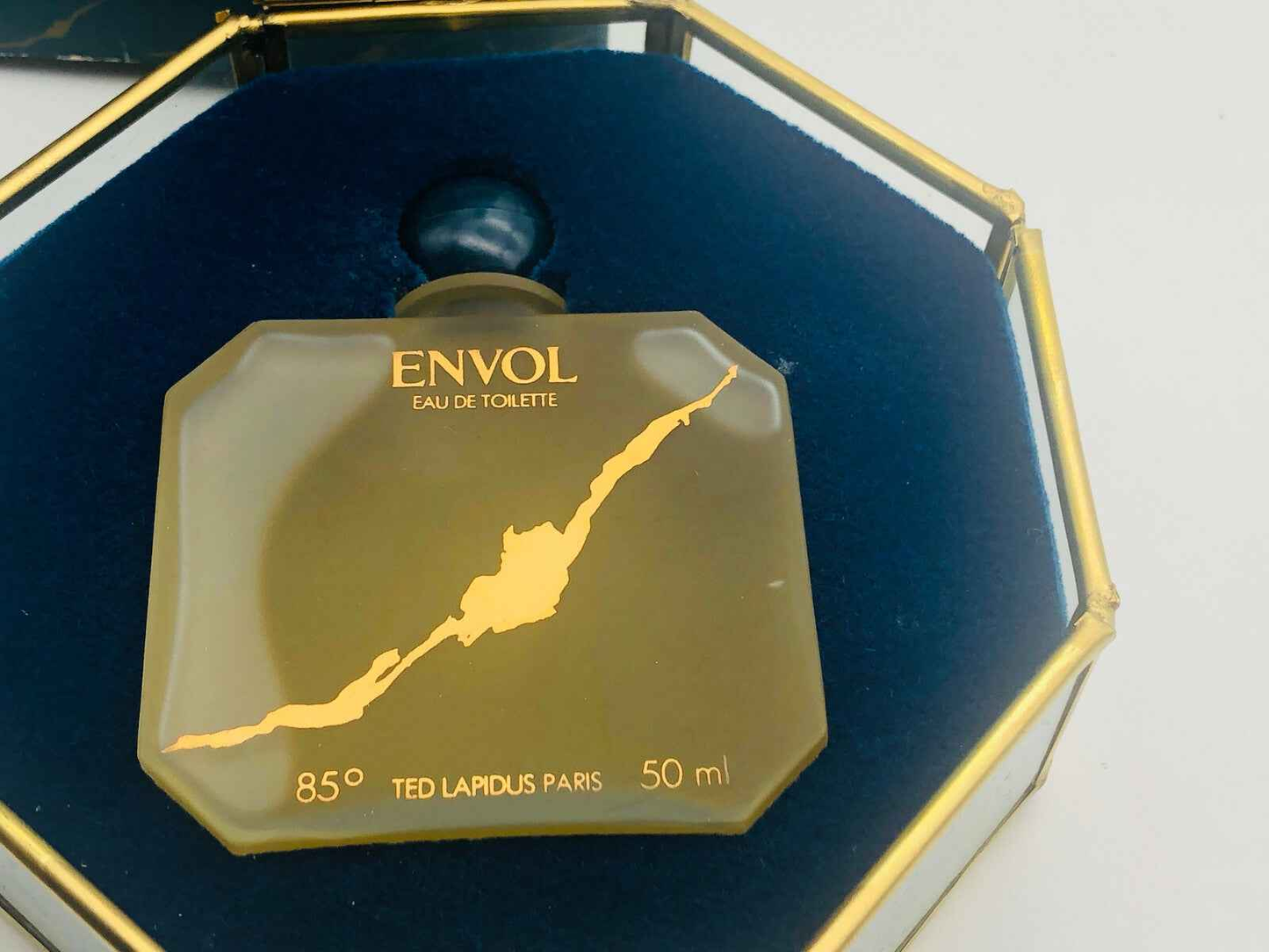 TED LAPIDUS ENVOL PRESTIGE profumo vintage EDT 50 ml splash COFFRET OCTAGONAL
