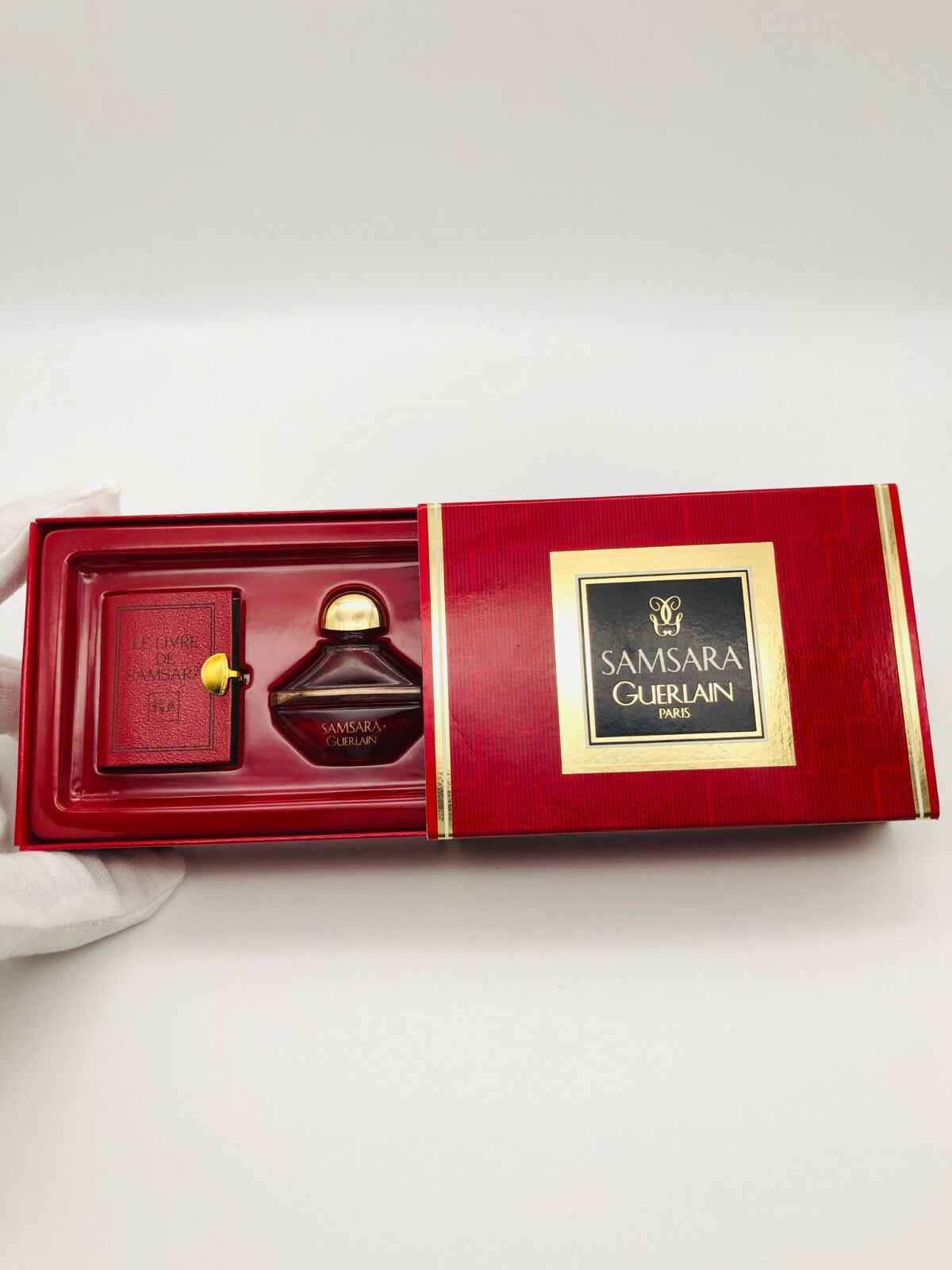 MIGNON GUERLAIN SAMSARA PROFUMO VINTAGE PARFUM EXTRAIT 2ml + book livre donna