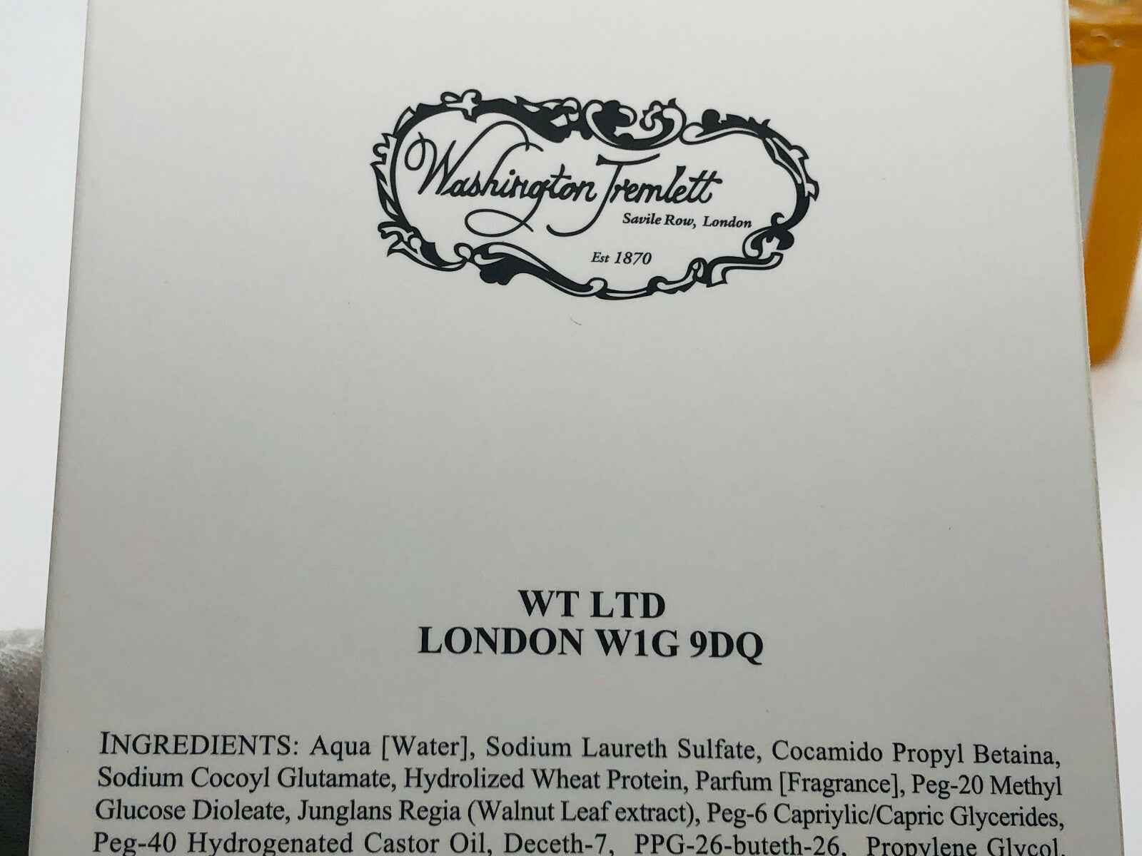 WASHINGTON TREMLETT MPH MILES PER HOUR SHOWER GEL 250 ml VINTAGE DOCCIA GEL RARO