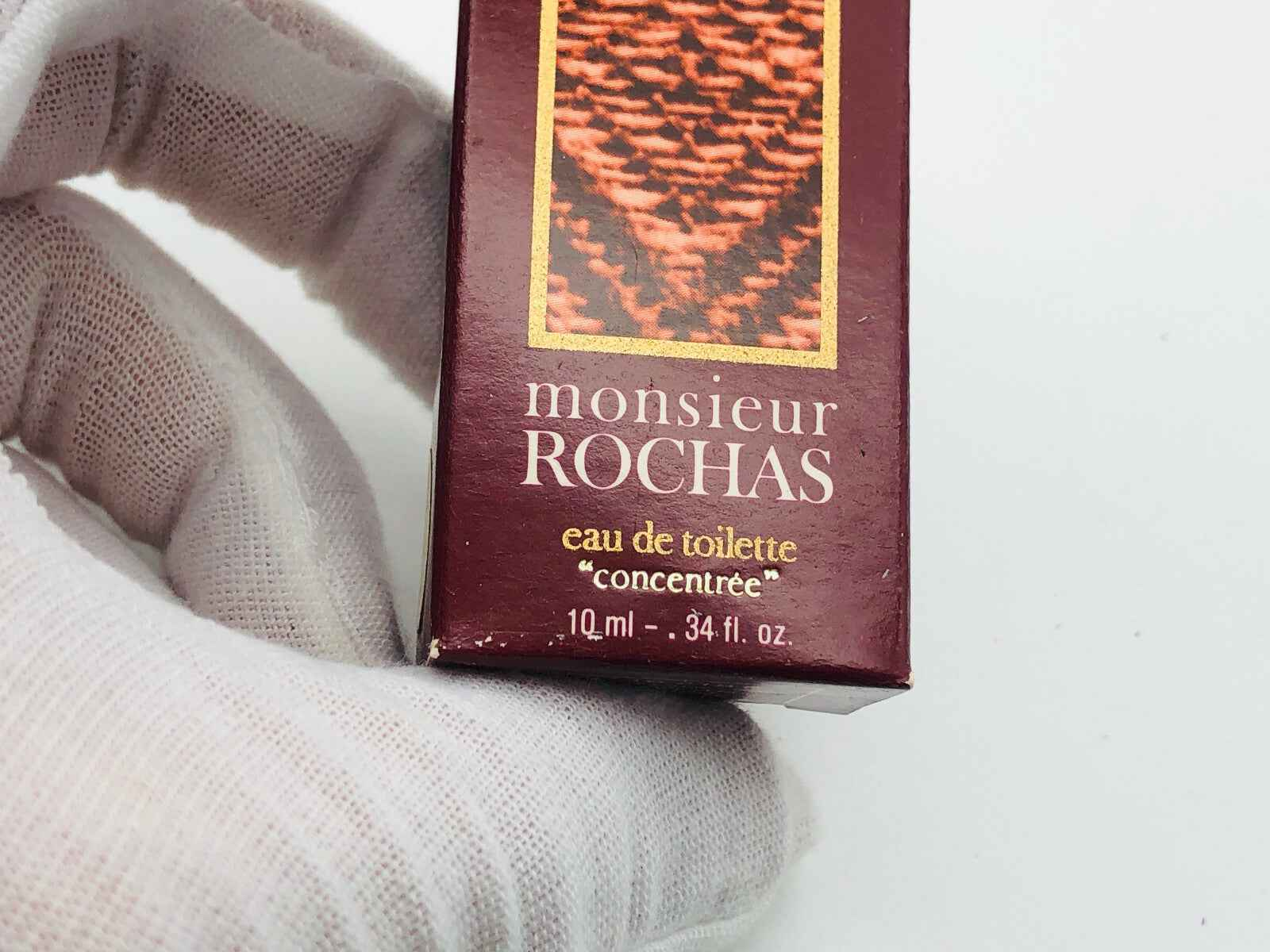 MIGNON ROCHAS MONSIEUR 10 ml Edt HOMME VINTAGE profumo EAU TOILETTE CONCENTREE