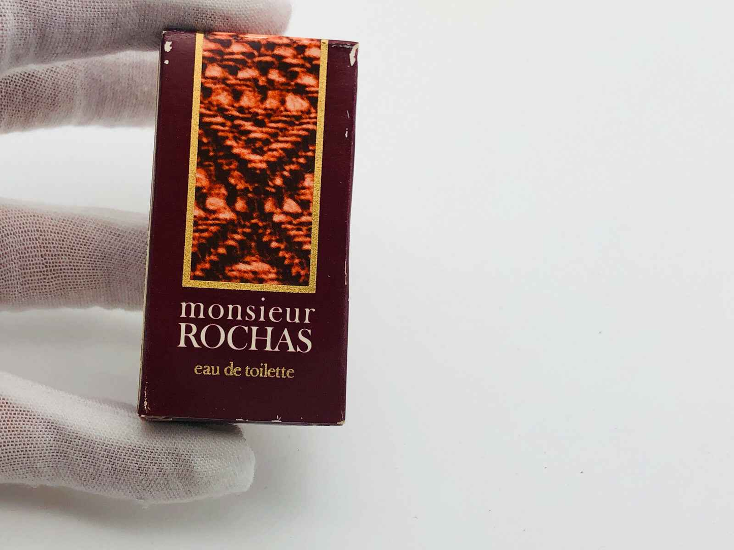 MIGNON ROCHAS MONSIEUR 10 ml Edt HOMME VINTAGE profumo EAU TOILETTE CONCENTREE