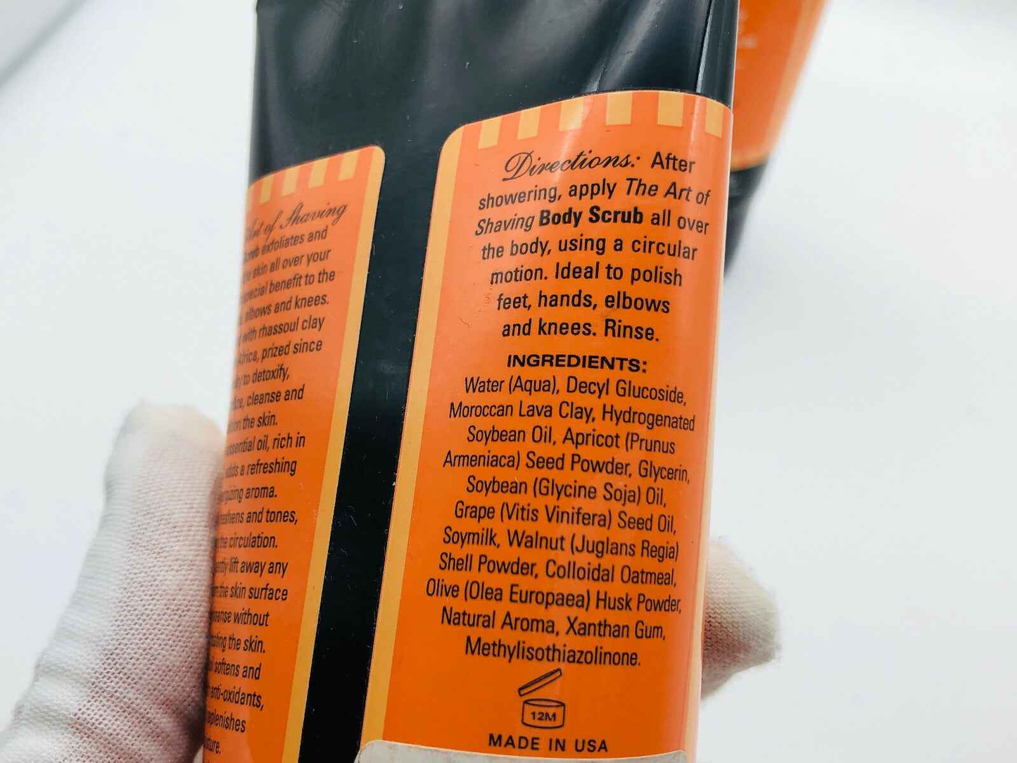 2 pezzi THE ART OF SHAVING Mandarino Body Scrub Eucalipto TAOS 170ml ESFOLIANTE