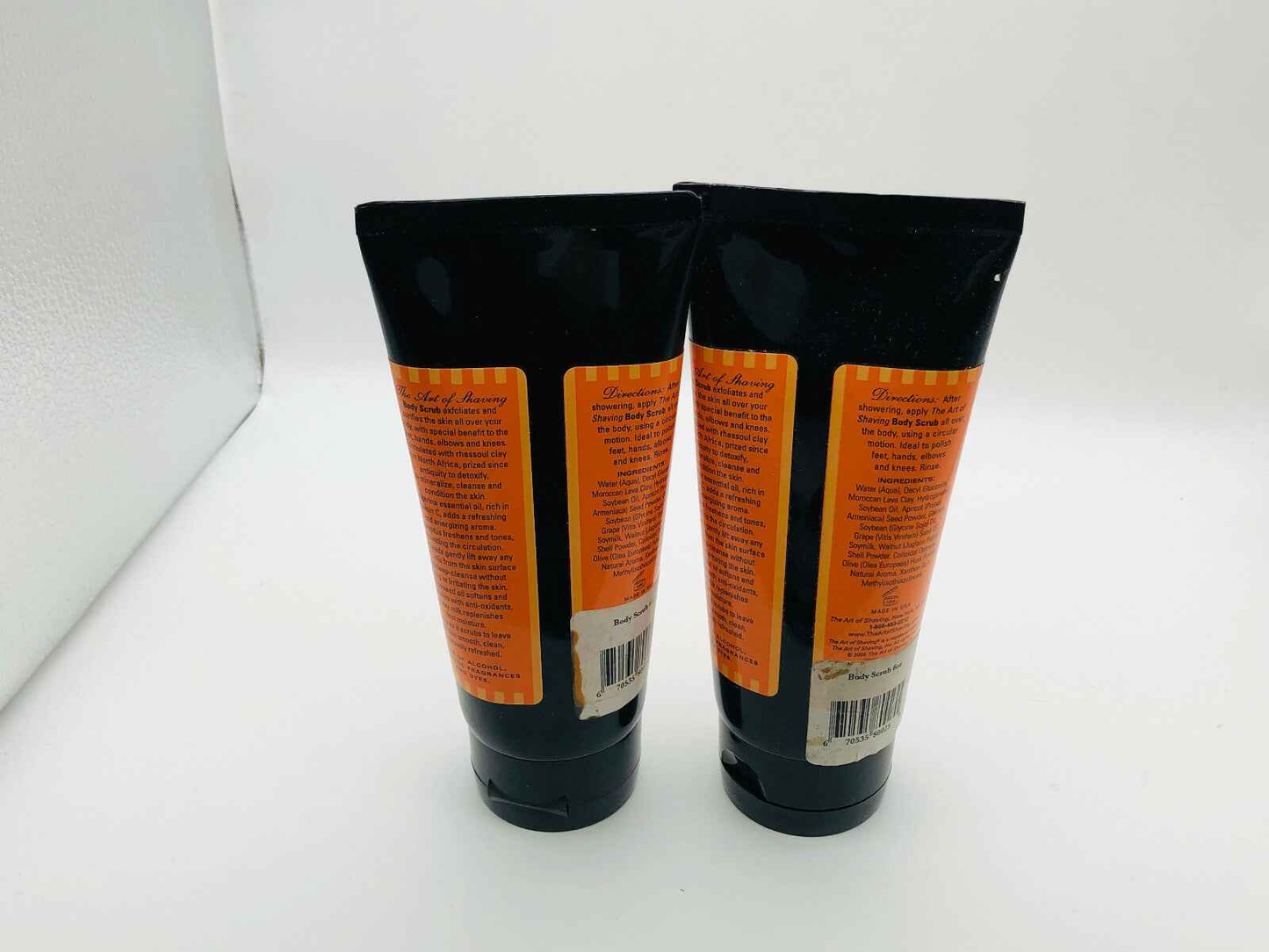 2 pezzi THE ART OF SHAVING Mandarino Body Scrub Eucalipto TAOS 170ml ESFOLIANTE