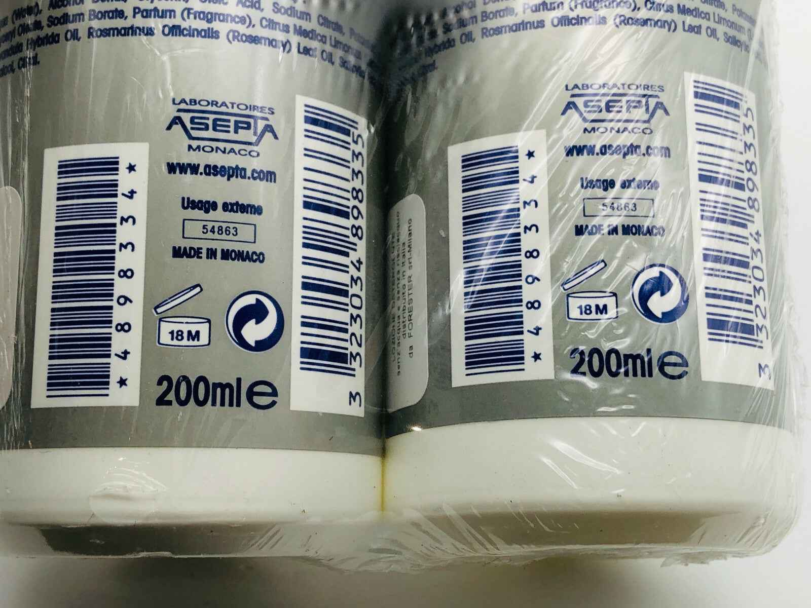2X AKILEINE SANZO HAND & BODY LOTION SANS EAU 200 ML LOZIONE MANI E CORPO SPORT