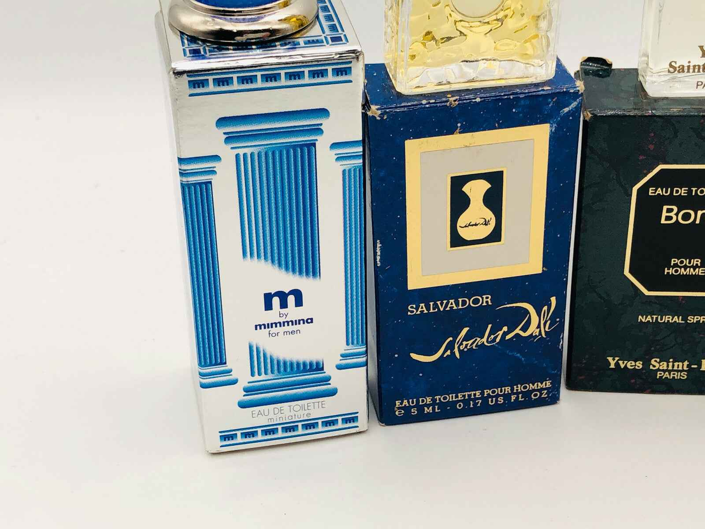 4X MIGNON UOMO POUR HOMME VINTAGE PROFUMO 5 ml EDT MIMMINA SALVADOR DALI BORIS
