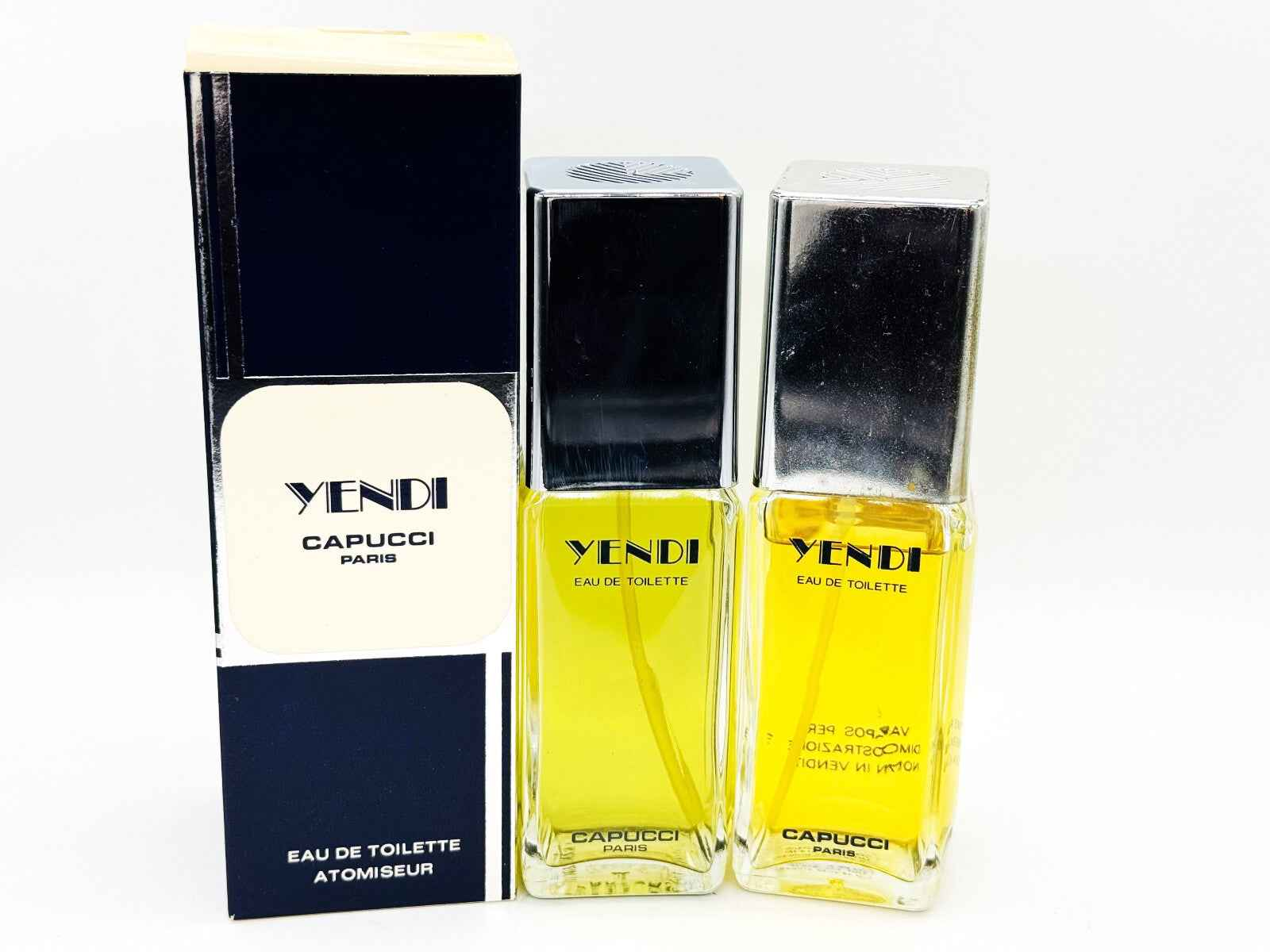 2X ROTTO DÉFECTUEUX NOT WORKING FAULTY YENDI CAPUCCI VINTAGE profumo 95 ml LEGGI