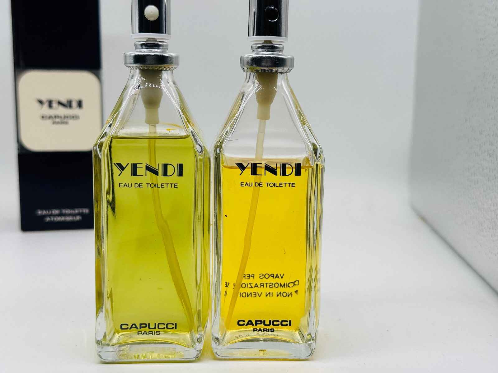 2X ROTTO DÉFECTUEUX NOT WORKING FAULTY YENDI CAPUCCI VINTAGE profumo 95 ml LEGGI