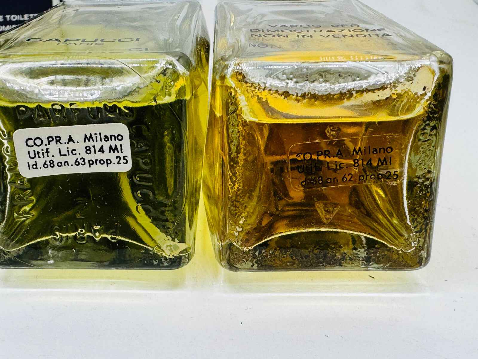 2X ROTTO DÉFECTUEUX NOT WORKING FAULTY YENDI CAPUCCI VINTAGE profumo 95 ml LEGGI