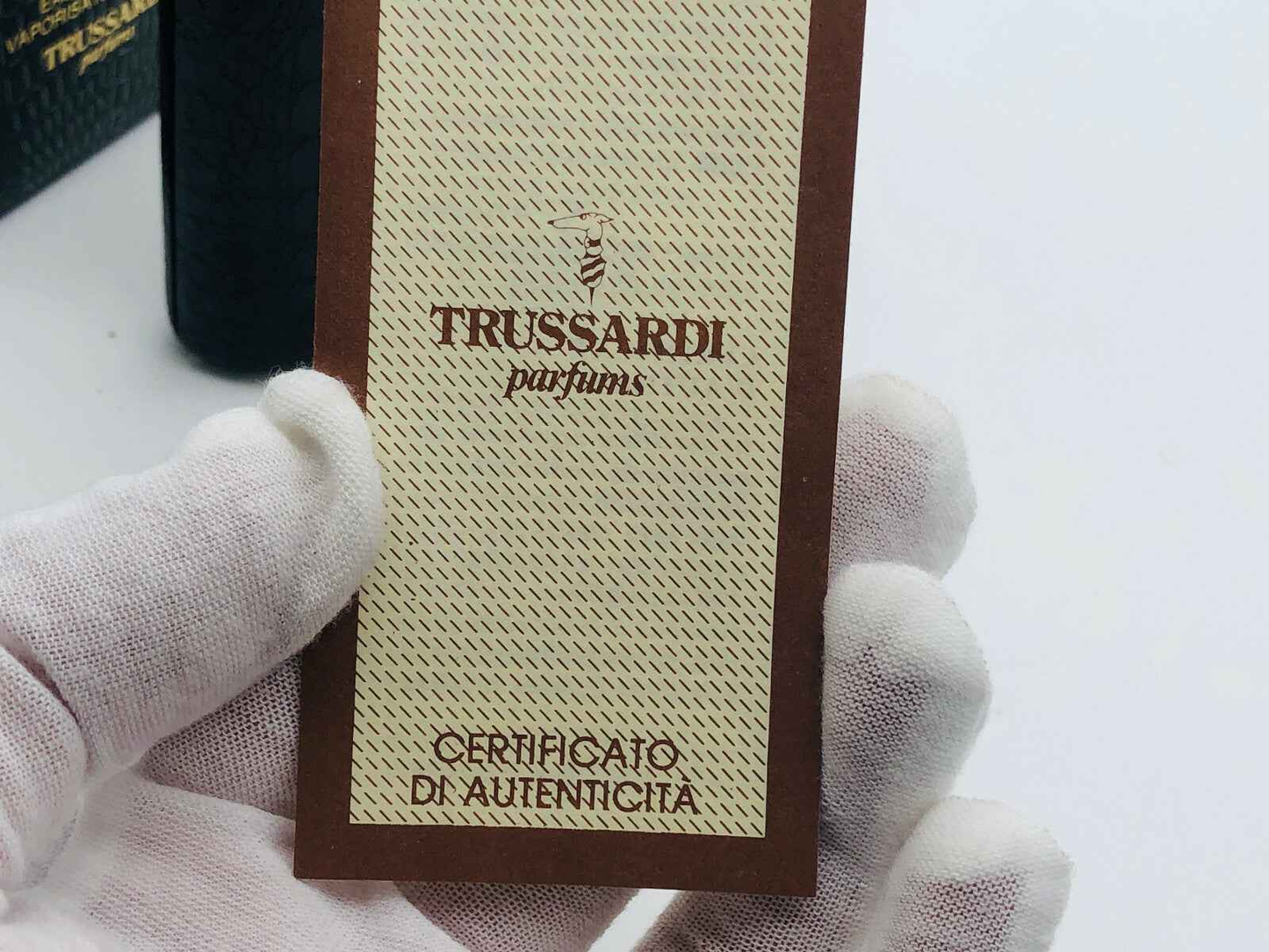 PROFUMO TRUSSARDI UOMO VINTAGE EDT 50 ml SPRAY PRE BARCODE POUR HOMME RARO