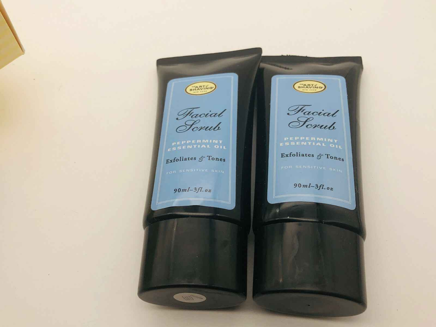 2 pezzi THE ART OF SHAVING FACIAL SCRUB 90 ml PEPPERMINT ESFOLIANTE VISO MENTA