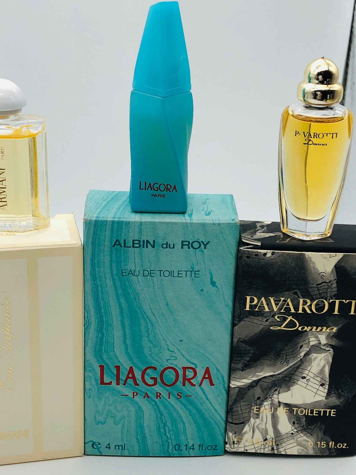 5X MIGNON DONNA VINTAGE PROFUMO EDT EDP ICEBERG ARMANI PAVAROTTI LOS ANGELES