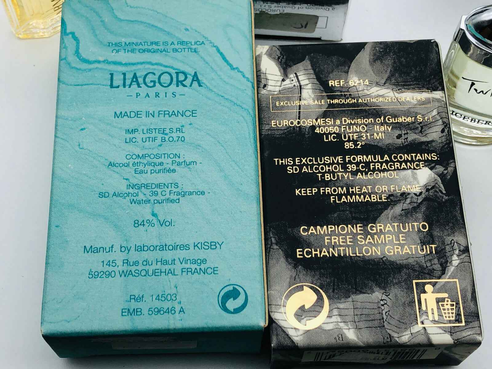 5X MIGNON DONNA VINTAGE PROFUMO EDT EDP ICEBERG ARMANI PAVAROTTI LOS ANGELES