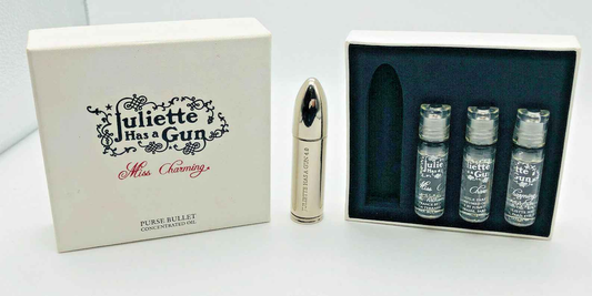 JULIETTE HAS A GUN MISS CHARMING PURSE BULLET CONCENTRATED OIL PROFUMO DE SAC