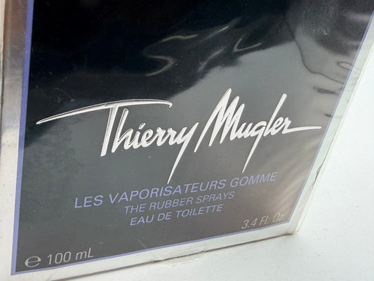 THIERRY MUGLER A MEN PROFUMO VINTAGE 100 ml EDT SPRAY 2011 Sealed Pour Homme Old Edition A* RUBBER FLASK