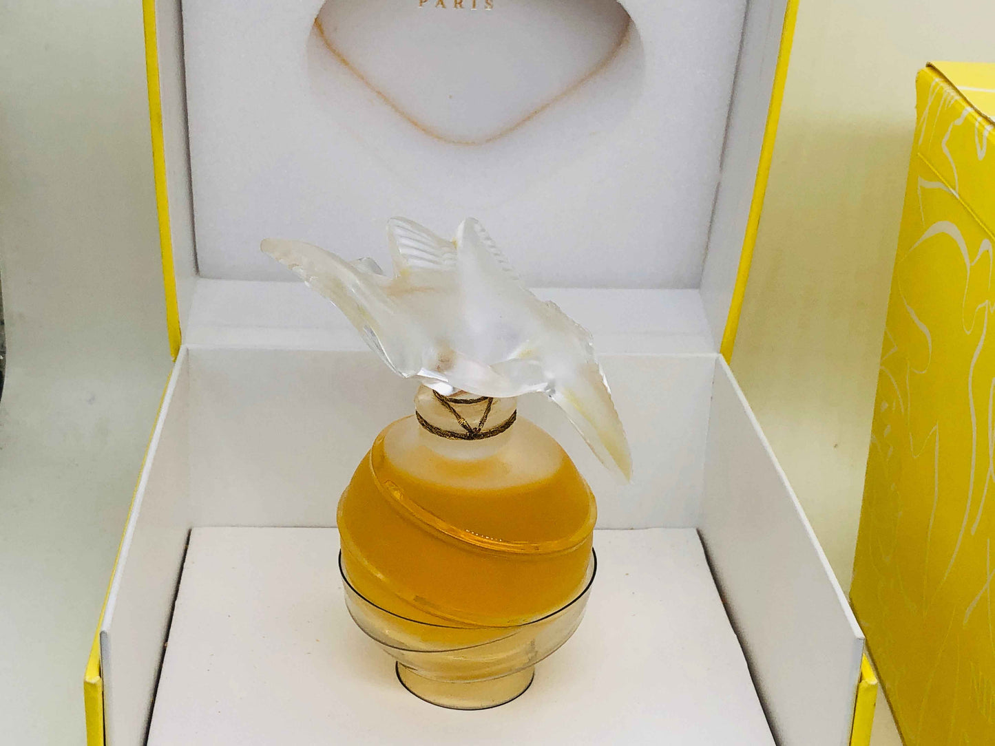 1998 Profumo Vintage Nina Ricci L'Air Du Temps 35ml Extrait Cristal Lalique 50 Th Anniversary Numbered (4075)