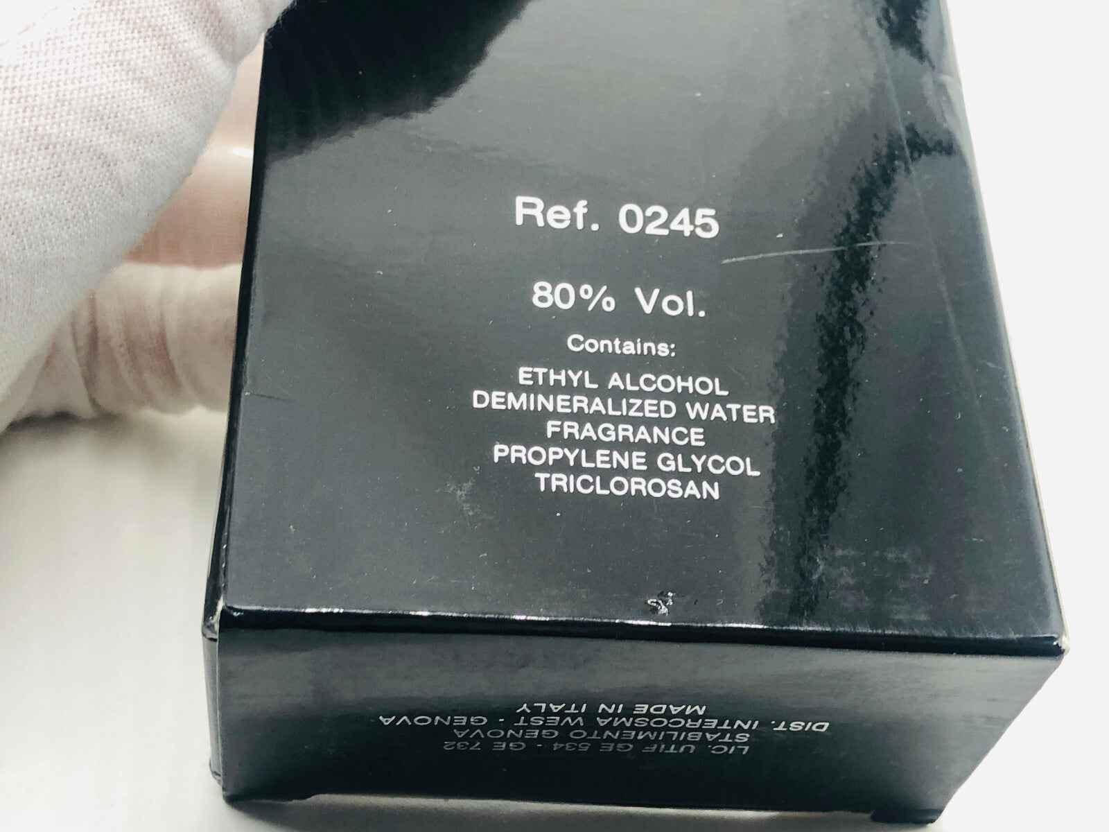 Confezione di profumo Angelo Litrico Uomo Vintage con ingredienti come acqua demineralizzata e alcol etilico