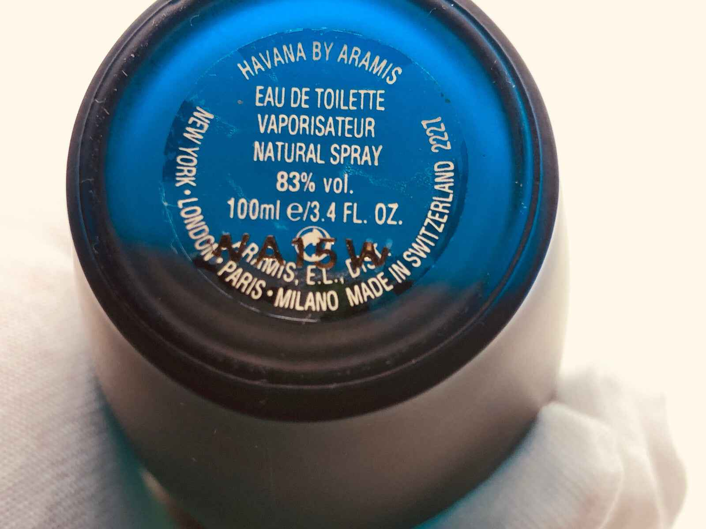 Bottiglia di profumo Aramis Havana Vintage da 100ml con spray naturale per un'essenza raffinata